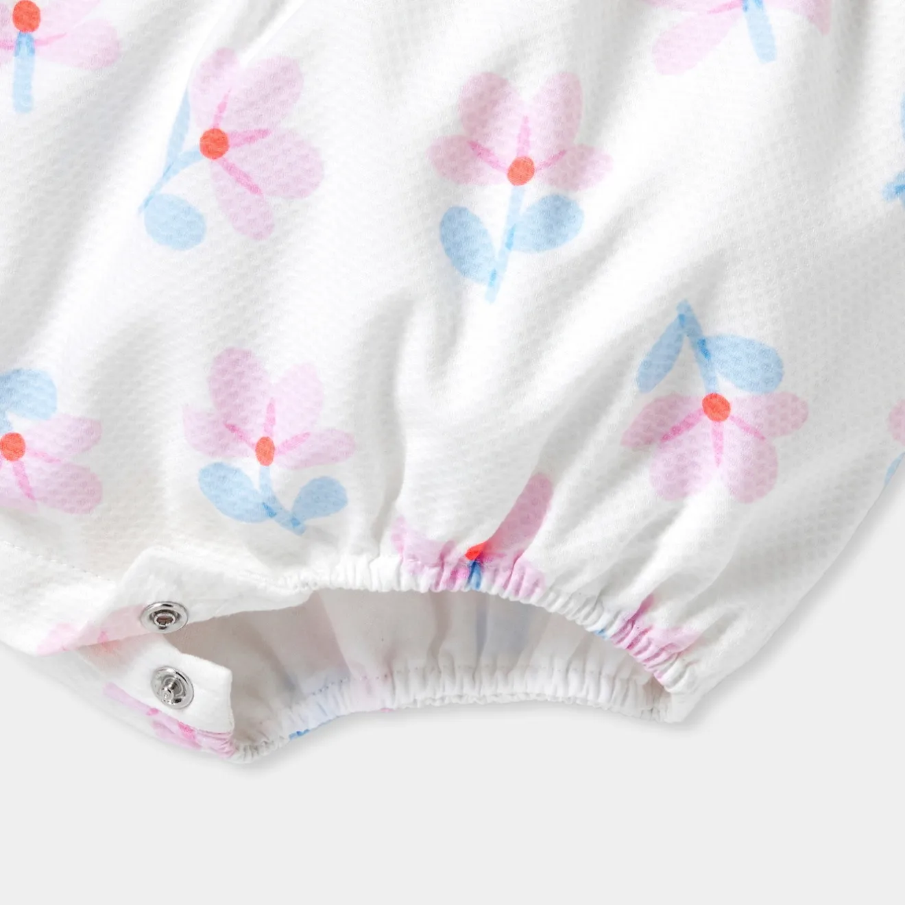 Combinaison, Barboteuse Et Ensemble-Jacadi Barboteuse bébé fille en piqué de coton - lore BLANC/MULTICO
