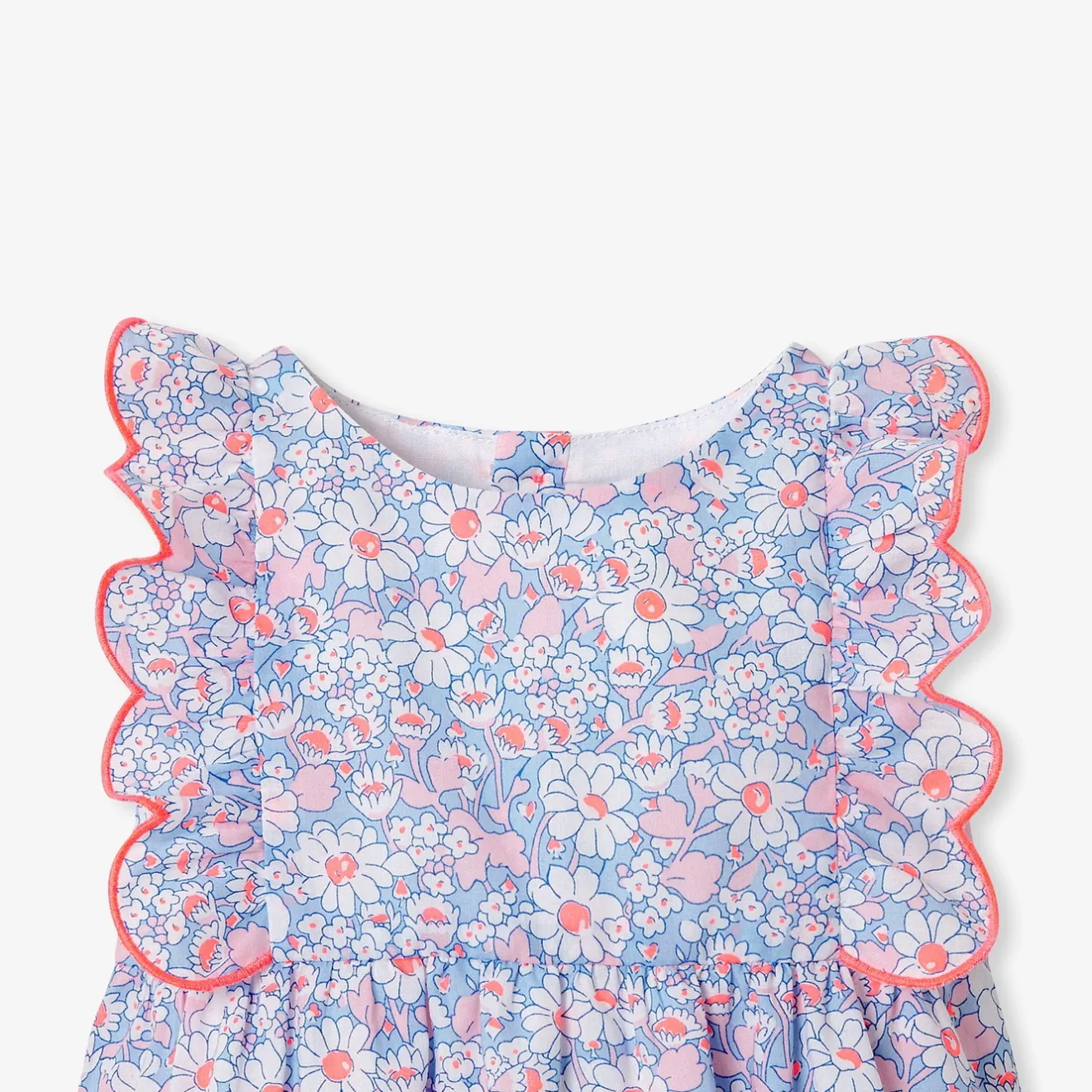 Combinaison, Barboteuse Et Ensemble-Jacadi Barboteuse bébé fille en tissu Liberty - lore MULTICO
