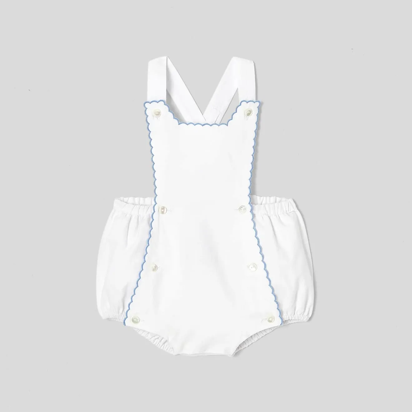 Combinaison, Barboteuse Et Ensemble-Jacadi Barboteuse bébé fille Mon premier - BLANC/BLEU