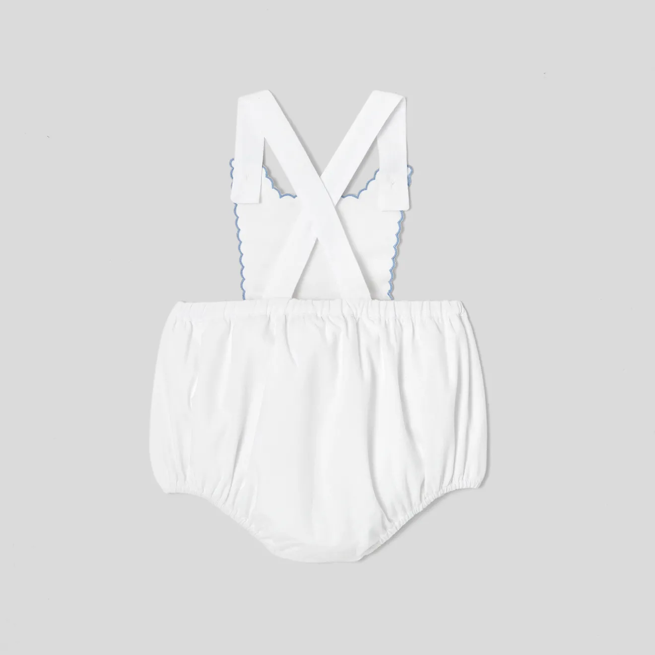 Combinaison, Barboteuse Et Ensemble-Jacadi Barboteuse bébé fille Mon premier - BLANC/BLEU