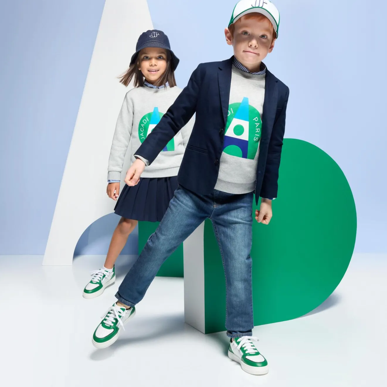 Baskets Et Tennis|Baskets Et Tennis-Jacadi Baskets enfant - MARINE/VERT