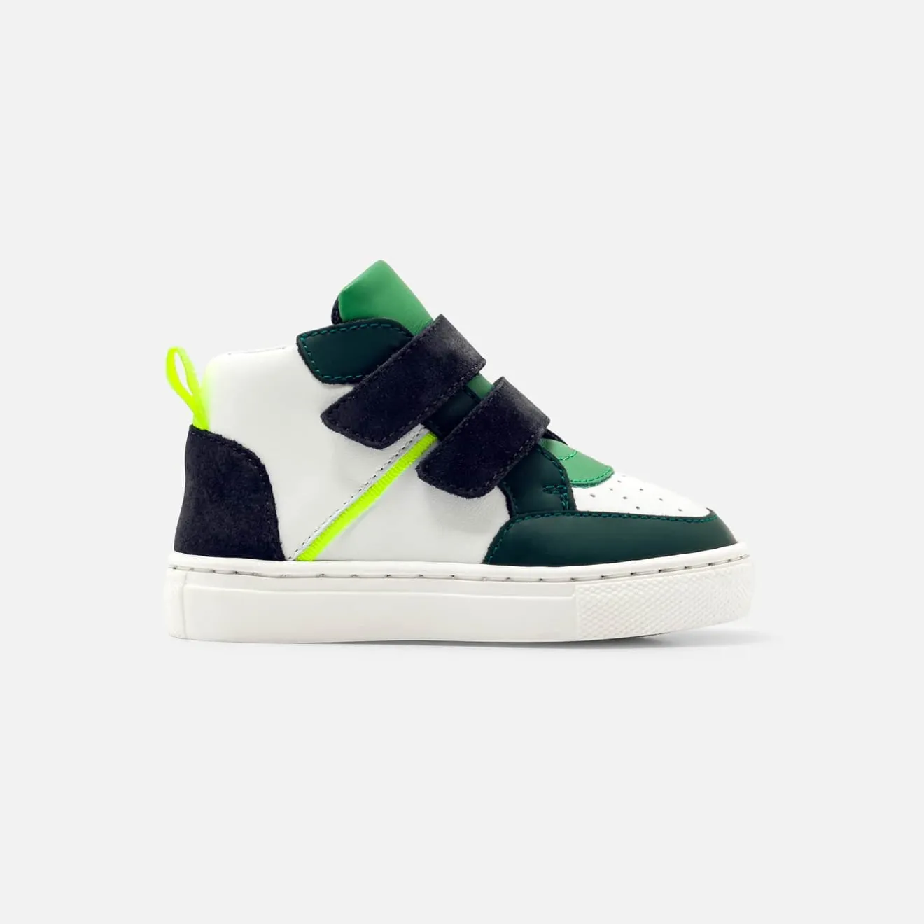 Baskets Et Tennis-Jacadi Baskets montantes bébé garçon - BLANC/VERT