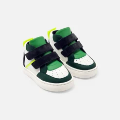 Baskets Et Tennis-Jacadi Baskets montantes bébé garçon - BLANC/VERT