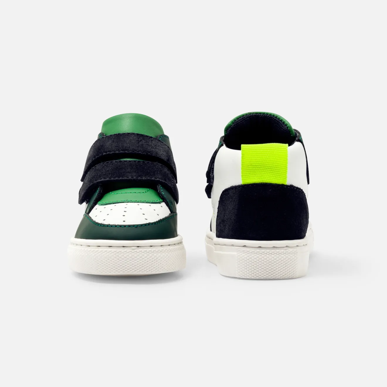 Baskets Et Tennis-Jacadi Baskets montantes bébé garçon - BLANC/VERT