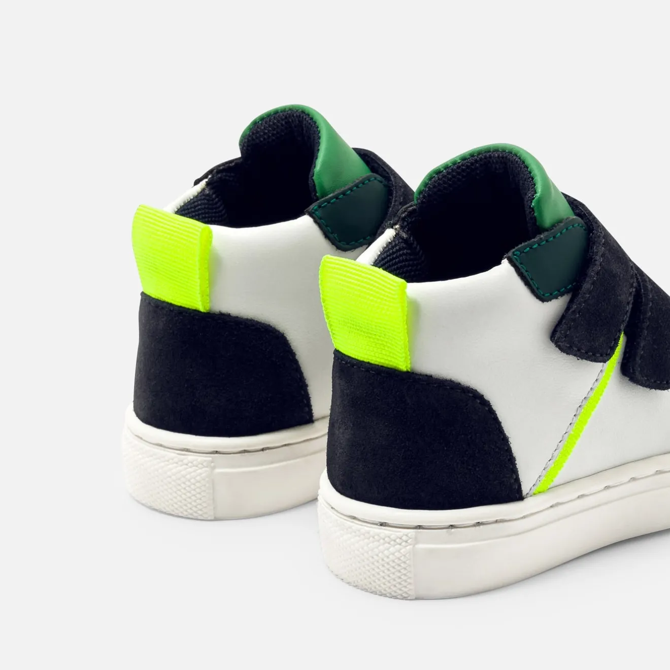 Baskets Et Tennis-Jacadi Baskets montantes bébé garçon - BLANC/VERT