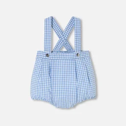 Combinaison, Barboteuse Et Ensemble-Jacadi Bloomer bébé garçon en Vichy - BLEU/BLANC