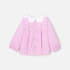 Blouse-Jacadi Blouse bébé fille rayée - BLANC/ROSE