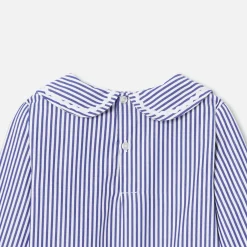 Blouse Et Chemise-Jacadi Blouse en popeline enfant fille - BLANC/BLEU