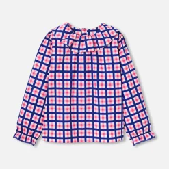 Blouse Et Chemise-Jacadi Blouse enfant fille en vichy - lore BLANC/MULTICO
