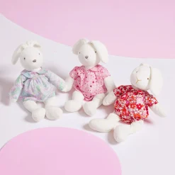 Doudou, Peluche|Eveil, Doudou Et Peluche-Jacadi Blouse pour peluche lapin moyen modèle - lore BLANC/MULTICO