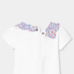 Body-Jacadi Body bébé fille à col en tissu Liberty - blanc BLANC JACADI