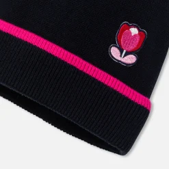 Accessoires-Jacadi Bonnet bébé fille - marine MARINE JACADI