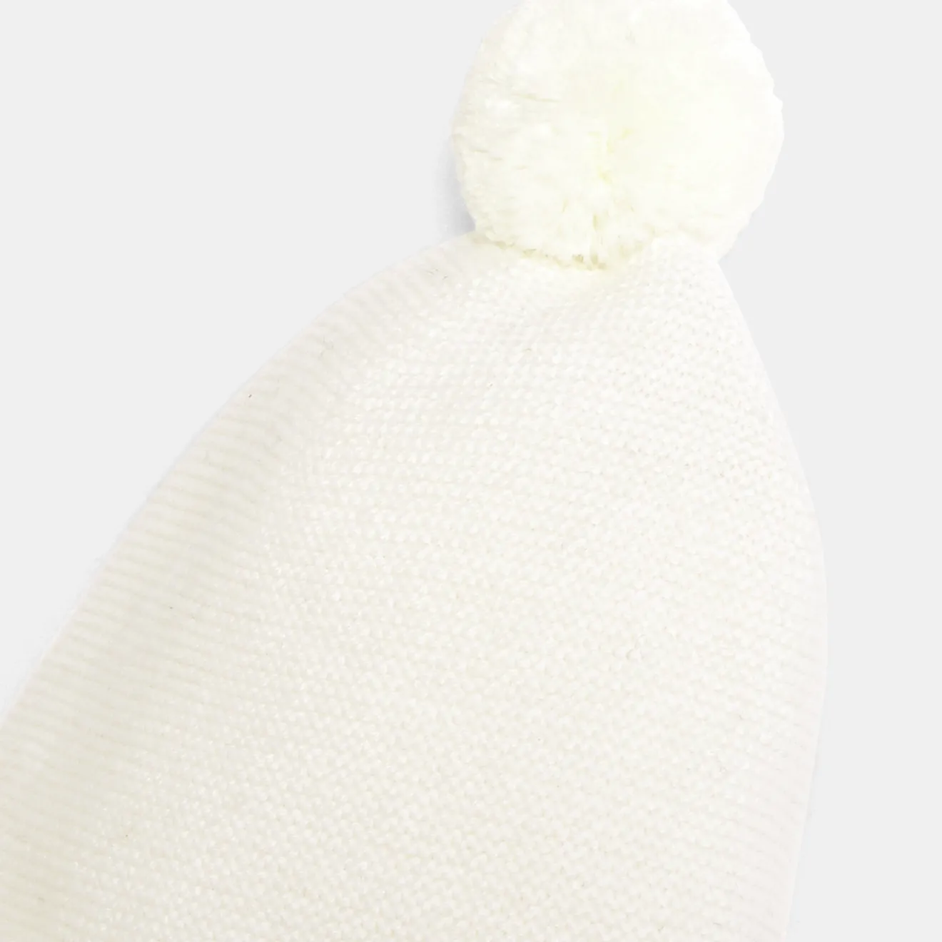 Accessoires-Jacadi Bonnet en tricot à doublure polaire - blanc doux BLANC DOUX JACADI