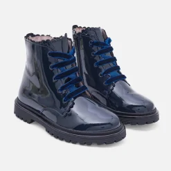 Boots Et Botillons|Chaussures-Jacadi Boots enfant fille en cuir verni - marine MARINE JACADI