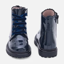 Boots Et Botillons|Chaussures-Jacadi Boots enfant fille en cuir verni - marine MARINE JACADI