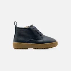 Boots Et Bottillons-Jacadi Bottillons bébé garçon en cuir - marine MARINE JACADI