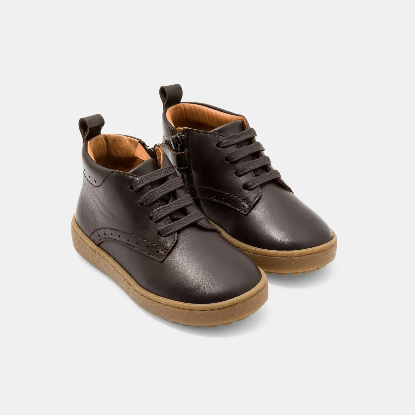 Boots Et Bottillons-Jacadi Bottillons bébé garçon en cuir - MARRON
