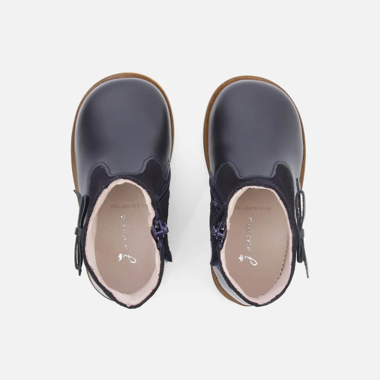 Boots Et Botillons|Chaussures-Jacadi Bottines bébé fille en cuir - marine MARINE JACADI