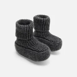 Accessoires-Jacadi Bottons bébé en cachemire - gris anthracite GRIS ANTHRACITE JACADI