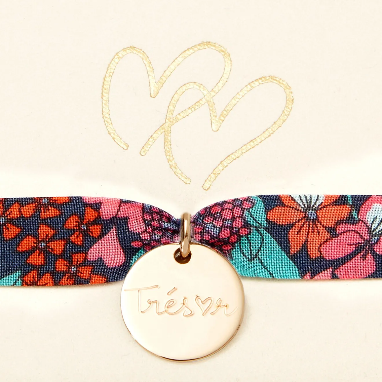 Accessoires-Jacadi Bracelet x Merci Maman doré - lore MARINE/MULTICO