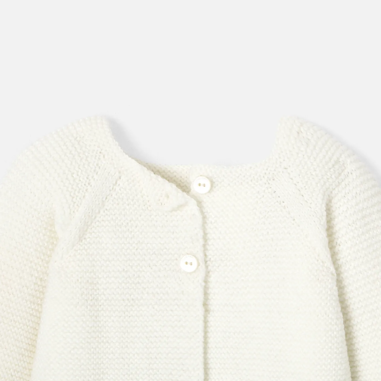 Pull, Sweat Et Cardigan-Jacadi Brassière Love Maille collection solidaire - BLANC/BLEU