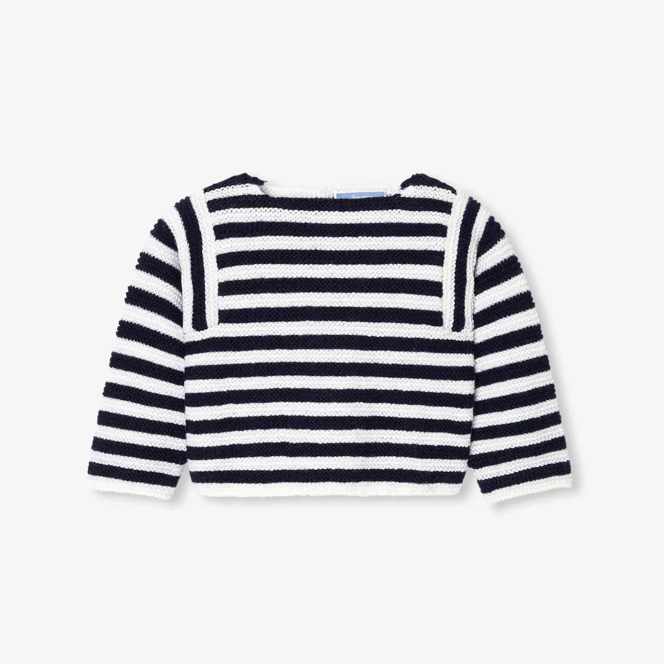Pull, Sweat Et Cardigan-Jacadi Brassière Love Maille Collection Solidaire - ECRU/MARINE