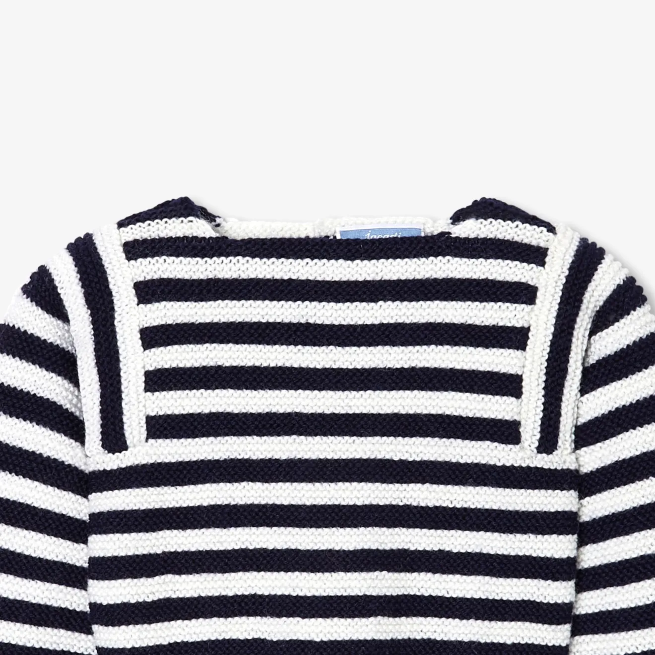 Pull, Sweat Et Cardigan-Jacadi Brassière Love Maille Collection Solidaire - ECRU/MARINE
