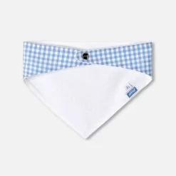 Accessoires-Jacadi Cache-cou bébé en vichy - BLANC/BLEU
