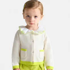 Pull, Sweat Et Cardigan-Jacadi Cardigan bébé fille - lore BLANC DOUX/MULTICO