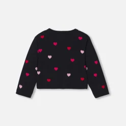 Pull, Sweat Et Cardigan-Jacadi Cardigan bébé fille - lore MARINE/MULTICO