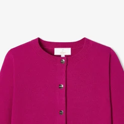 Pull, Sweat Et Cardigan-Jacadi Cardigan court enfant fille - CERISE CLAIR