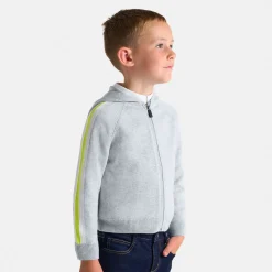 Pull, Sweat Et Cardigan-Jacadi Cardigan zippé enfant garçon - gris chine clair GRIS CHINE CLAIR JACADI