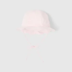 Accessoires|Accessoires-Jacadi Chapeau bébé fille à festons - rose pale ROSE PALE JACADI