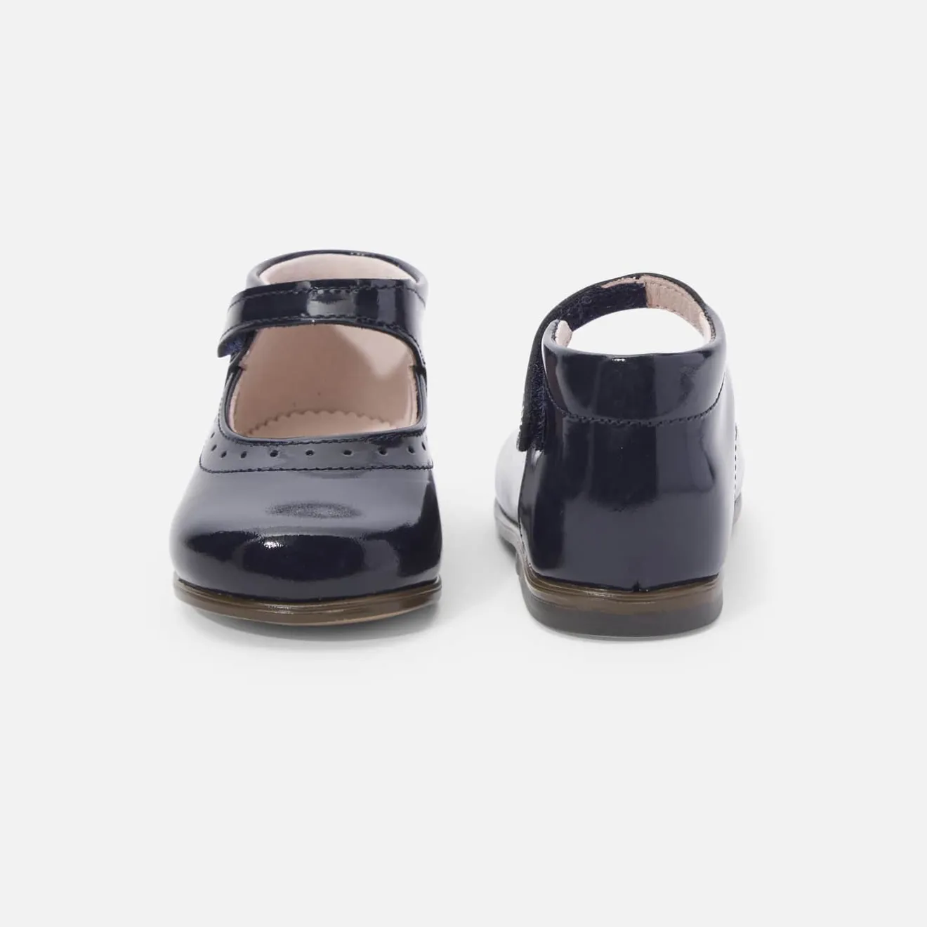 Babies, Charles Ix, Salomés Et Ballerines-Jacadi Charles IX bébé fille en cuir verni - marine MARINE JACADI