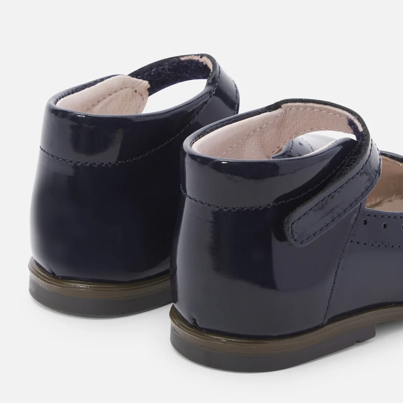 Babies, Charles Ix, Salomés Et Ballerines-Jacadi Charles IX bébé fille en cuir verni - marine MARINE JACADI