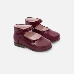 Babies, Charles Ix, Salomés Et Ballerines-Jacadi Charles IX bébé fille en cuir verni - BORDEAUX