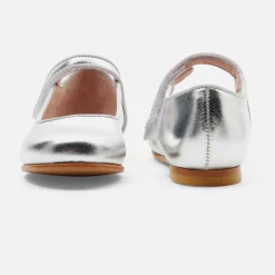 Babies, Charles Ix, Salomés Et Ballerines|Chaussures-Jacadi Charles IX enfant fille en cuir glacé - ARGENT