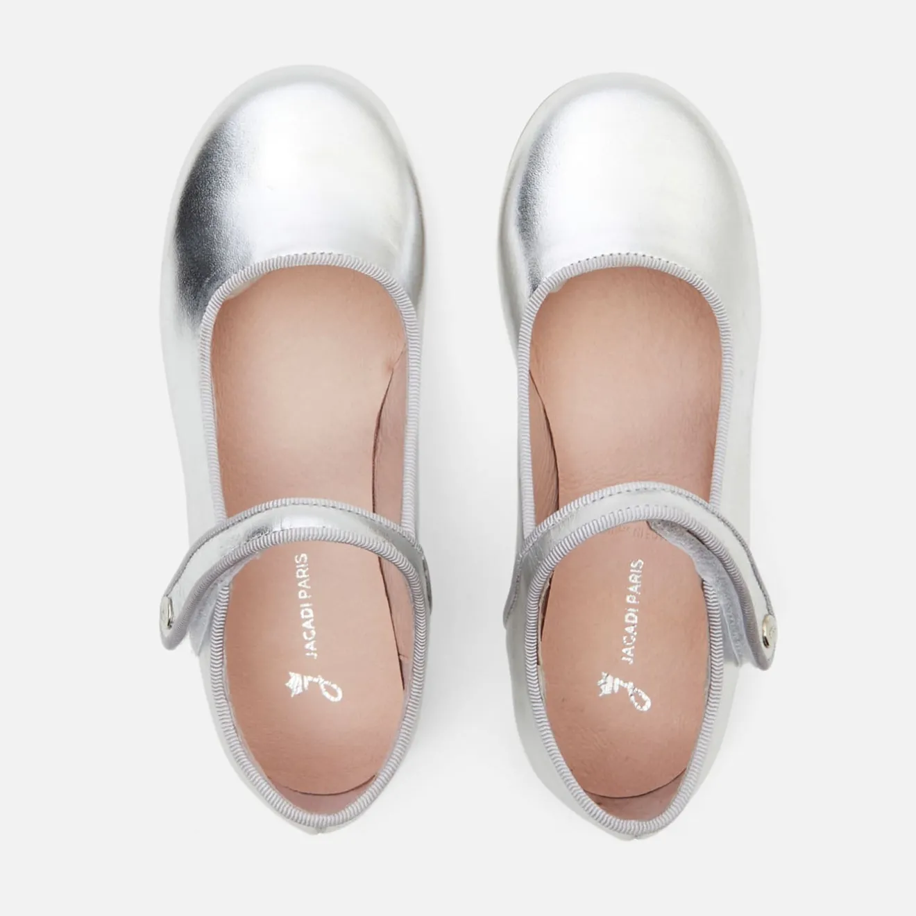 Babies, Charles Ix, Salomés Et Ballerines|Chaussures-Jacadi Charles IX enfant fille en cuir glacé - ARGENT