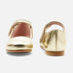 Babies, Charles Ix, Salomés Et Ballerines|Chaussures-Jacadi Charles IX enfant fille en cuir glacé - OR JAUNE