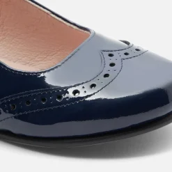 Babies, Charles Ix, Salomés Et Ballerines|Chaussures-Jacadi Charles IX enfant fille en cuir verni - marine MARINE JACADI