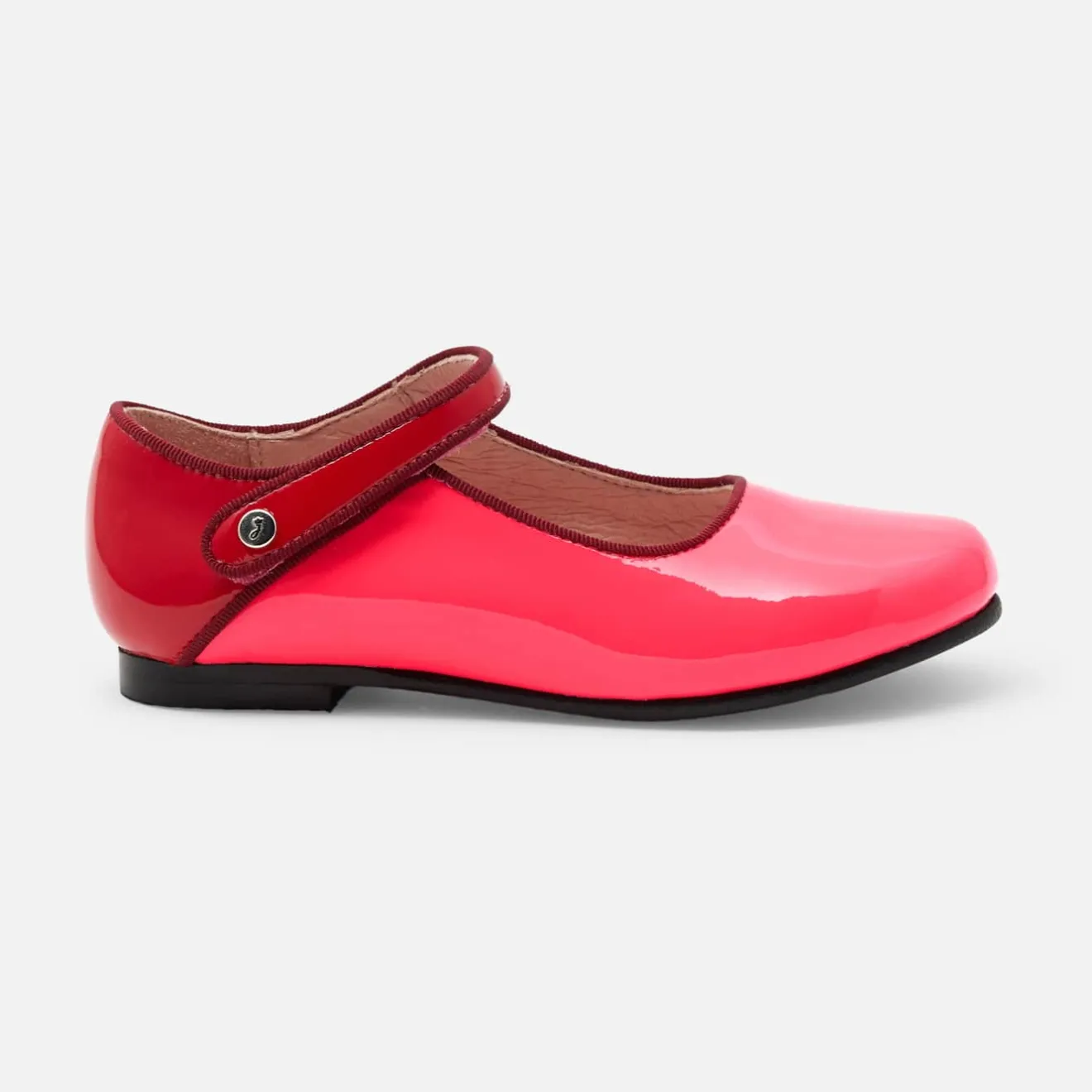 Babies, Charles Ix, Salomés Et Ballerines|Chaussures-Jacadi Charles IX enfant fille en cuir verni - ROSE