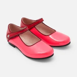 Babies, Charles Ix, Salomés Et Ballerines|Chaussures-Jacadi Charles IX enfant fille en cuir verni - ROSE