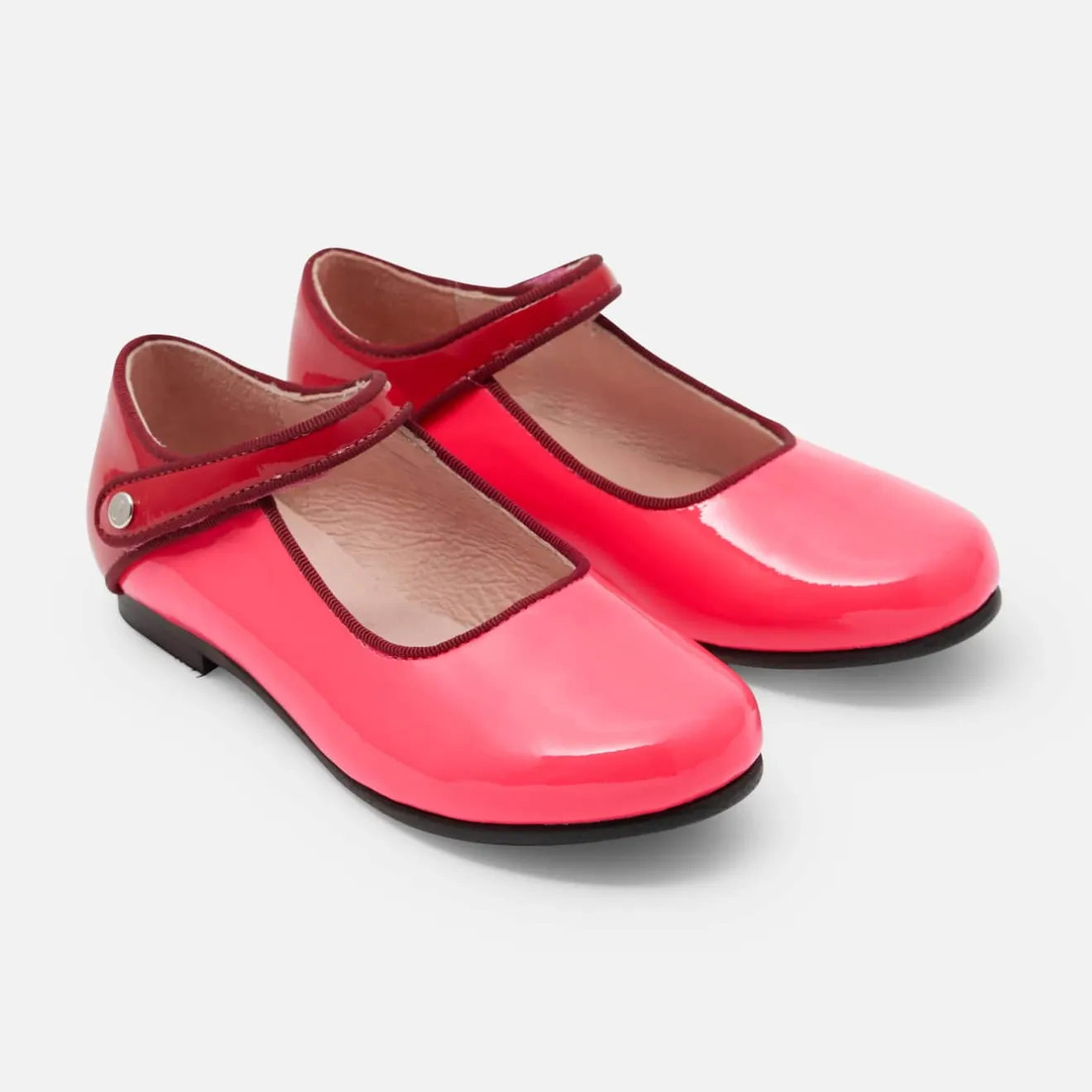 Babies, Charles Ix, Salomés Et Ballerines|Chaussures-Jacadi Charles IX enfant fille en cuir verni - ROSE
