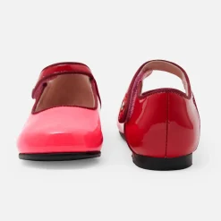 Babies, Charles Ix, Salomés Et Ballerines|Chaussures-Jacadi Charles IX enfant fille en cuir verni - ROSE