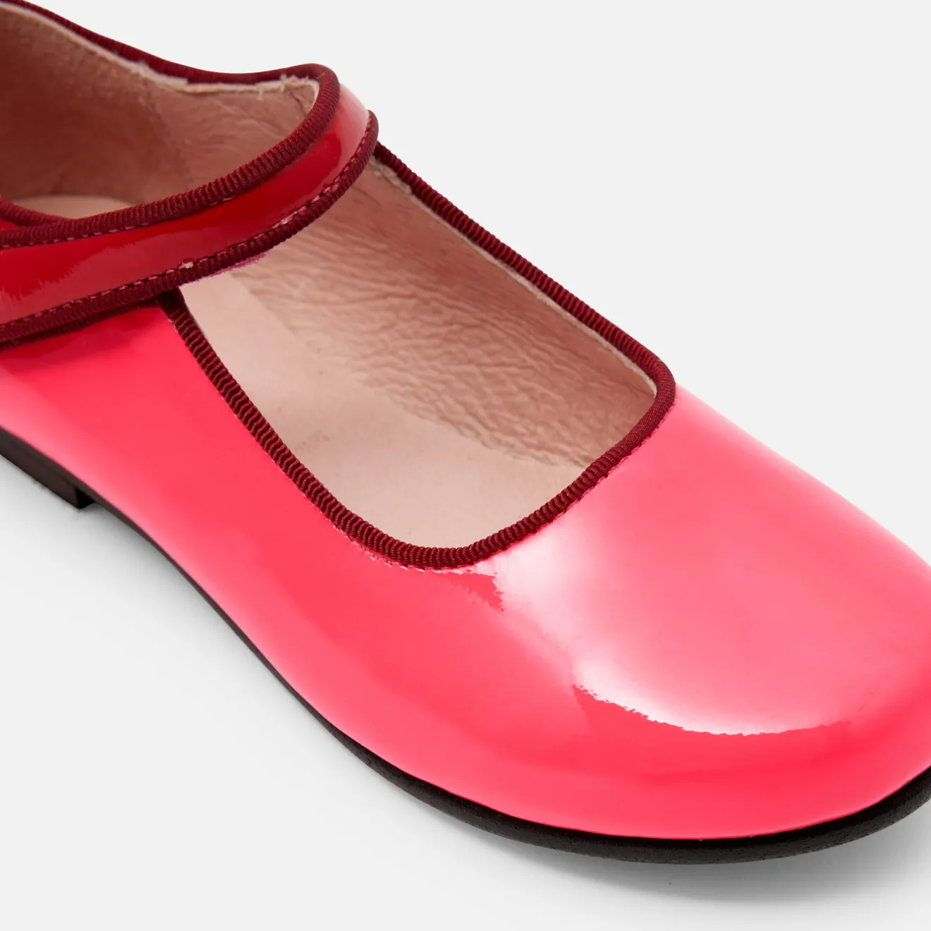 Babies, Charles Ix, Salomés Et Ballerines|Chaussures-Jacadi Charles IX enfant fille en cuir verni - ROSE