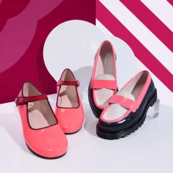 Babies, Charles Ix, Salomés Et Ballerines|Chaussures-Jacadi Charles IX enfant fille en cuir verni - ROSE