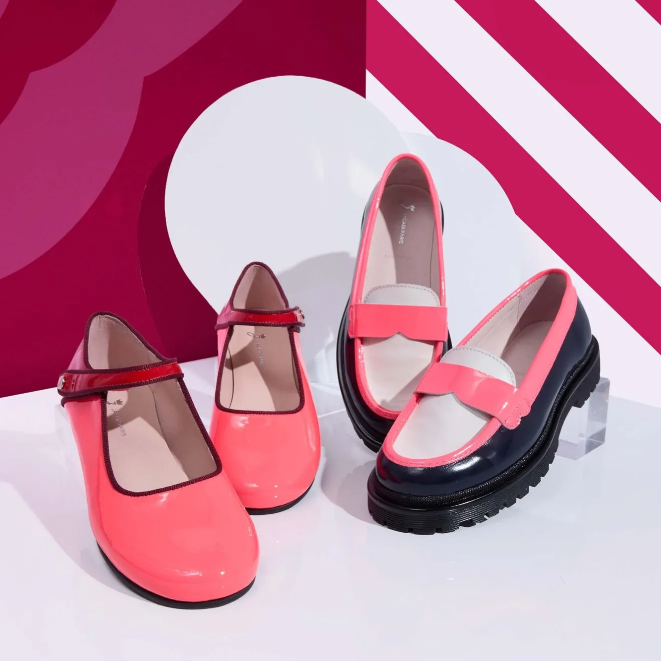 Babies, Charles Ix, Salomés Et Ballerines|Chaussures-Jacadi Charles IX enfant fille en cuir verni - ROSE