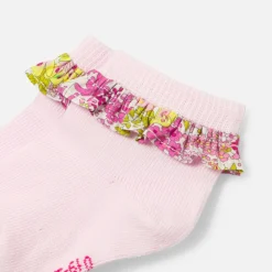 Accessoires-Jacadi Chaussettes bébé fille à volant - lore MULTICO