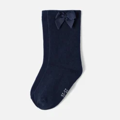 Accessoires-Jacadi Chaussettes hautes bébé fille - marine MARINE JACADI
