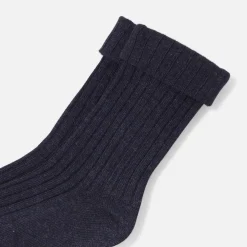 Accessoires-Jacadi Chaussettes unies enfant garçon - marine MARINE JACADI